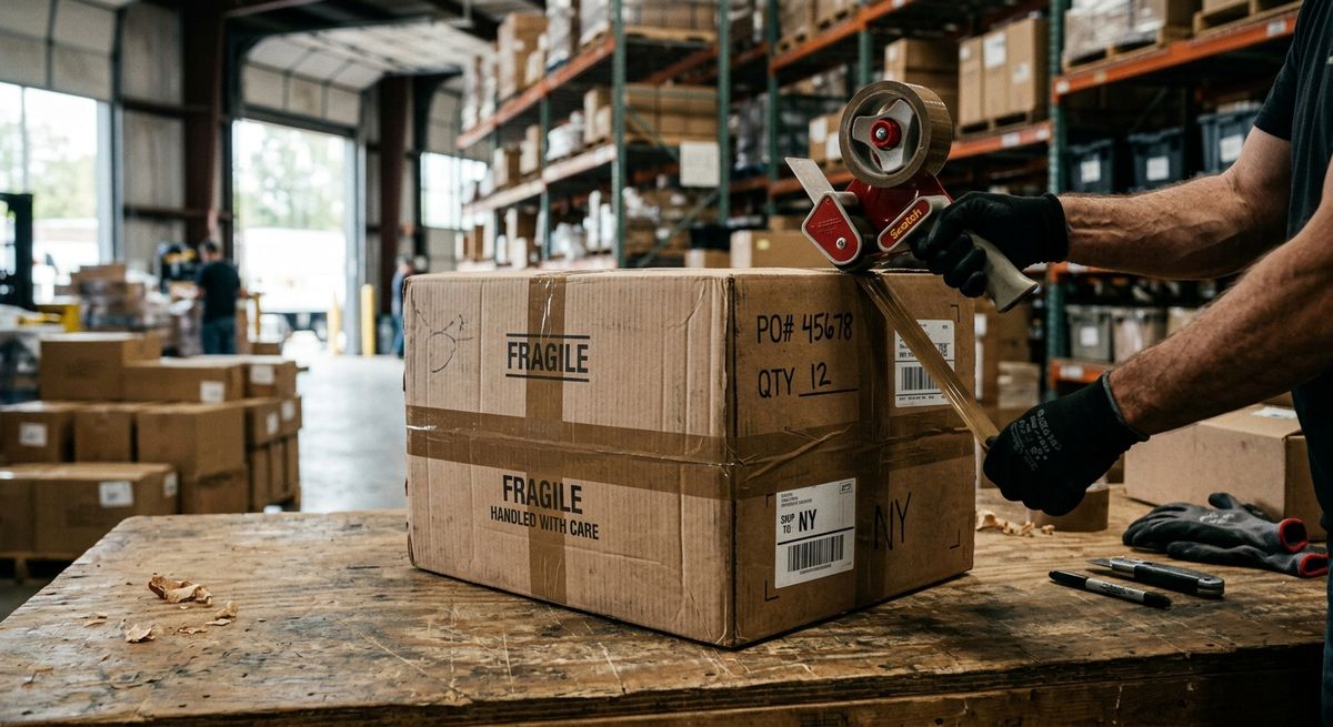 Professional secure packing for international shipping to ensure safe delivery.